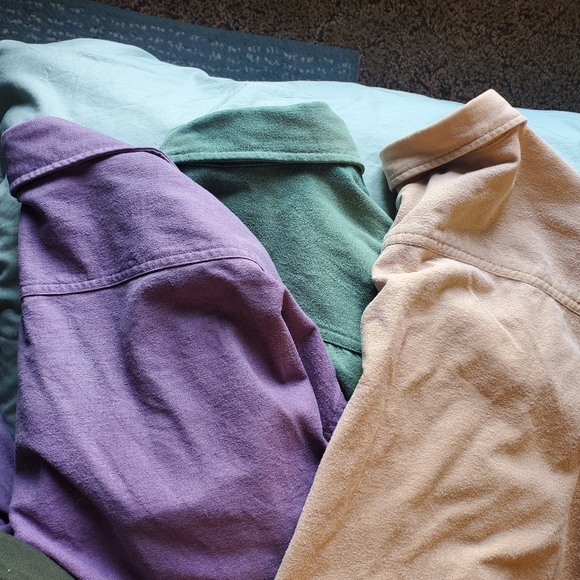 St. John's Bay 100% Cotton Work shirt jacket in multiple colors - Picture 2 of 14